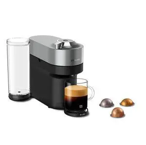 Nespresso Vertuo Pop+ Deluxe Coffee and Espresso Maker by Breville, Titan Nespresso Vertuo Pop+ Deluxe Coffee and Espresso Maker by Breville, Titan