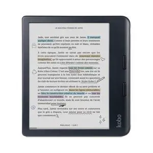 Kobo Libra Colour | eReader | 7 Glare-Free Colour E Ink Kaleido 3 Display | Dark Mode Option | Audiobooks | Waterproof | Black Kobo Libra Colour | eReader | 7 Glare-Free Colour E Ink Kaleido 3 Display | Dark Mode Option | Audiobooks | Waterproof | Black