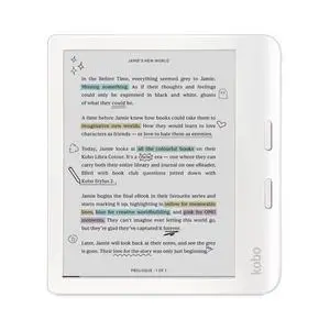 Kobo Libra Colour | eReader | 7 Glare-Free Colour E Ink Kaleido 3 Display | Dark Mode Option | Audiobooks | Waterproof | White Kobo Libra Colour | eReader | 7 Glare-Free Colour E Ink Kaleido 3 Display | Dark Mode Option | Audiobooks | Waterproof | White