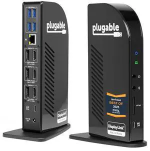 Plugable 13-in-1 USB C Docking Station 4K Triple Monitor with 100W Power Delivery | USB C Dock for Windows, Mac, ChromeOS, Thunderbolt | Driver Required | 3X HDMI and 3X DisplayPort (UD-ULTC4K) Plugable 13-in-1 USB C Docking Station 4K Triple Monitor with 100W Power Delivery | USB C Dock for Windows, Mac, ChromeOS, Thunderbolt | Driver Required | 3X HDMI and 3X DisplayPort (UD-ULTC4K)