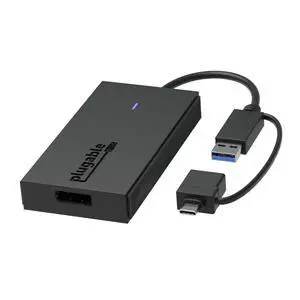 Plugable USB to DisplayPort Adapter - Connect via USB-C or USB 3.0 to Add a 2560x1440 Display Compatible with Mac M1/M2/M3/M4, Windows, and ChromeOS Plugable USB to DisplayPort Adapter - Connect via USB-C or USB 3.0 to Add a 2560x1440 Display Compatible with Mac M1/M2/M3/M4, Windows, and ChromeOS