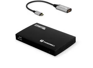 Plugable Thunderbolt 4 Hub Bundle with USB-C to 4K HDMI Adapter, 4-in-1 Hub Offers 60W Laptop Charging, Compatible with Mac, Windows Laptops, Thunderbolt 3 or 4, USB4 Device Plugable Thunderbolt 4 Hub Bundle with USB-C to 4K HDMI Adapter, 4-in-1 Hub Offers 60W Laptop Charging, Compatible with Mac, Windows Laptops, Thunderbolt 3 or 4, USB4 Device