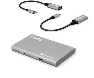 Plugable USB4 Hub Bundle with 2X USB-C to 4K HDMI Adapters, 5-in-1 Hub Offers 60W Charging, Single 8K or Dual 4K Display, Compatible with Thunderbolt 4/3 Macs and Thunderbolt 4 Windows Plugable USB4 Hub Bundle with 2X USB-C to 4K HDMI Adapters, 5-in-1 Hub Offers 60W Charging, Single 8K or Dual 4K Display, Compatible with Thunderbolt 4/3 Macs and Thunderbolt 4 Windows
