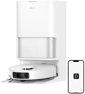 DREAME L40 Ultra Gen 2 Robot Vacuum and Mop with 25,000Pa Suction, Extendable Side Brush and Mop, All-in-One Self-Emptying & Cleaning Dock, Voice & App Control, White DREAME L40 Ultra Gen 2 Robot Vacuum and Mop with 25,000Pa Suction, Extendable Side Brush and Mop, All-in-One Self-Emptying & Cleaning Dock, Voice & App Control, White