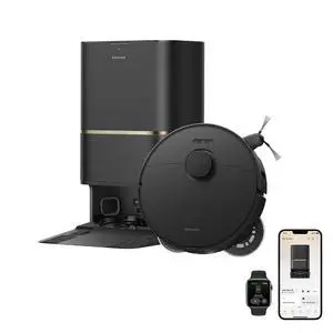DREAME L60 Ultra FE Robot Vacuum and Mop, Auto-Empty and 100 Self-Cleaning Mop, 30,000Pa Suction, Obstacle Avoidance and 360° Navigation, Corner to Edge Deep Cleaning, TriCut Brush, Black DREAME L60 Ultra FE Robot Vacuum and Mop, Auto-Empty and 100 Self-Cleaning Mop, 30,000Pa Suction, Obstacle Avoidance and 360° Navigation, Corner to Edge Deep Cleaning, TriCut Brush, Black