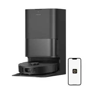 DREAME D30 Ultra CE Robot Vacuum and Mop with Auto Dust Emptying, 25,000Pa Suction, 0.41in Mop Lifting, Multifunctional Base Station, Mop Self-Washing, Smart Obstacle Avoidance, Black DREAME D30 Ultra CE Robot Vacuum and Mop with Auto Dust Emptying, 25,000Pa Suction, 0.41in Mop Lifting, Multifunctional Base Station, Mop Self-Washing, Smart Obstacle Avoidance, Black