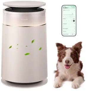 Dreame HEPA Air Purifier with Self-Cleaning Pet Hair, Suck Up Floating Cat Dog Hair Dander for Home Large Room, 4 Filters Smart Air Cleaner for Pet Odor Purification, APP & Voice Control, FP10-Beige Dreame HEPA Air Purifier with Self-Cleaning Pet Hair, Suck Up Floating Cat Dog Hair Dander for Home Large Room, 4 Filters Smart Air Cleaner for Pet Odor Purification, APP & Voice Control, FP10-Beige