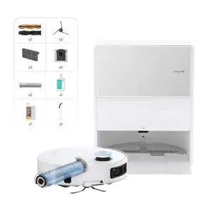 DREAME Aqua10 Ultra Roller Complete Robot Vacuum and Mop & 30,000Pa Suction, Self-Cleaning Dock & Extending Roller Mop, Heat-Washes & Dries, Carpet Protection, AI Camera & LiDAR Avoidance Tech DREAME Aqua10 Ultra Roller Complete Robot Vacuum and Mop & 30,000Pa Suction, Self-Cleaning Dock & Extending Roller Mop, Heat-Washes & Dries, Carpet Protection, AI Camera & LiDAR Avoidance Tech