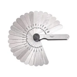 Starrett Tempered Steel English Thickness Gage with Straight Leaves - Ideal for Carpenters and Home Improvement - 26 Leaves, 1/2"-1/4" x 3"-1/32" Size, .0015"-.025" Range - 66 Starrett Tempered Steel English Thickness Gage with Straight Leaves - Ideal for Carpenters and Home Improvement - 26 Leaves, 1/2"-1/4" x 3"-1/32" Size, .0015"-.025" Range - 66