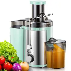 Juicer Machine, 800W Centrifugal Juicer Extractor with Wide Mouth 3 Feed Chute for Fruit Vegetable, Easy to Clean, Stainless Steel, BPA-free (Aqua) Juicer Machine, 800W Centrifugal Juicer Extractor with Wide Mouth 3 Feed Chute for Fruit Vegetable, Easy to Clean, Stainless Steel, BPA-free (Aqua)