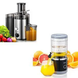 QCen 500W Centrifugal Juicer and Electirc Citrus Juicer Bundle QCen 500W Centrifugal Juicer and Electirc Citrus Juicer Bundle