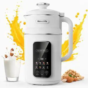 8-in-1 Nut Milk Maker Multi-Functional Soy Milk Maker with Large Touch Display for Nuts, Oat, Soy, Juice & Smoothie, Large Capacity Blender 12H Delay/Keep Warm/Self Cleaning, White 8-in-1 Nut Milk Maker Multi-Functional Soy Milk Maker with Large Touch Display for Nuts, Oat, Soy, Juice & Smoothie, Large Capacity Blender 12H Delay/Keep Warm/Self Cleaning, White