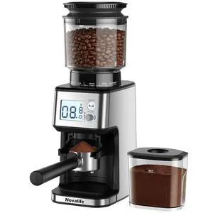 Conical Burr Coffee Grinder, 51 Precise Grind Settings Automatic Coffee Grinder, Smart Dual Control LED Display, 1-12 Cups, with Portafilter Holder, Anti-StaticStainless Steel, Memory Function Conical Burr Coffee Grinder, 51 Precise Grind Settings Automatic Coffee Grinder, Smart Dual Control LED Display, 1-12 Cups, with Portafilter Holder, Anti-StaticStainless Steel, Memory Function