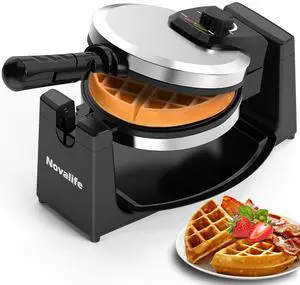 Waffle Maker, Rotating Belgian Waffle Maker, 180° Flip Waffle Iron, Non-Stick Plate, Adjustable Browning Control, Foldable Cool Touch Handle, Removable Drip Tray, Space Saving Storage, Stainless Steel Waffle Maker, Rotating Belgian Waffle Maker, 180° Flip Waffle Iron, Non-Stick Plate, Adjustable Browning Control, Foldable Cool Touch Handle, Removable Drip Tray, Space Saving Storage, Stainless Steel