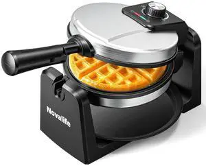 Waffle Maker, Rotating Belgian Waffle Maker, 180° Flip Waffle Iron, Non-Stick Plate, Adjustable Browning Control, Foldable Cool Touch Handle, Removable Drip Tray, Space Saving Storage, Stainless Steel Waffle Maker, Rotating Belgian Waffle Maker, 180° Flip Waffle Iron, Non-Stick Plate, Adjustable Browning Control, Foldable Cool Touch Handle, Removable Drip Tray, Space Saving Storage, Stainless Steel