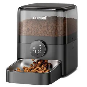 PF05 Automatic Cat Feeder, 12 Cups/3L Programmable Cat Food Dispenser, Timed Feeders for Dry Food, Black PF05 Automatic Cat Feeder, 12 Cups/3L Programmable Cat Food Dispenser, Timed Feeders for Dry Food, Black