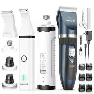 Dog Shaver Clippers Low Noise Dog Nail Grinder and Paw Trimmer Kit Dog Shaver Clippers Low Noise Dog Nail Grinder and Paw Trimmer Kit