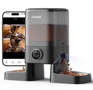 Automatic Cat Feeder with Camera for 2 Cats Pets, 20 Cups/5L | 5G Wi-Fi, Dual Cameras, HD Night Vision, 2-Way Audio, Motion-Activated Alerts, APP Remote Control, Feed Now, Feeding Logs Automatic Cat Feeder with Camera for 2 Cats Pets, 20 Cups/5L | 5G Wi-Fi, Dual Cameras, HD Night Vision, 2-Way Audio, Motion-Activated Alerts, APP Remote Control, Feed Now, Feeding Logs