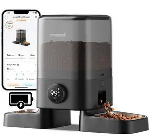 2.4G Cordless Automatic Cat Feeder, 20 Cups/5L | 100-Day Rechargeable Battery Life, Time Meal, App Remote Control, Large Kibble, Timed Meals, Feed Now, Precise Portions 2.4G Cordless Automatic Cat Feeder, 20 Cups/5L | 100-Day Rechargeable Battery Life, Time Meal, App Remote Control, Large Kibble, Timed Meals, Feed Now, Precise Portions