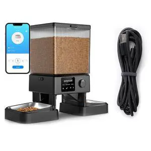 5G WiFi Automatic Cat Feeder for 2 Cats & Anti-Bite Type-C Cable 5G WiFi Automatic Cat Feeder for 2 Cats & Anti-Bite Type-C Cable