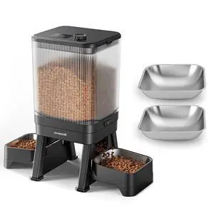 7L Automatic Cat Feeder for 2 Cats & Replacement Bowls 7L Automatic Cat Feeder for 2 Cats & Replacement Bowls