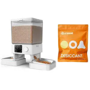 Automatic Cat Feeder for 2 Cats with 6 Packs Pet Dry Food Desiccant Bag Automatic Cat Feeder for 2 Cats with 6 Packs Pet Dry Food Desiccant Bag