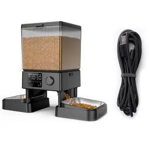 Automatic Cat Feeder for 2 Cats & Anti-Bite Type-C Cable Automatic Cat Feeder for 2 Cats & Anti-Bite Type-C Cable