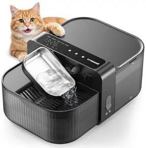 3.5L Wireless Filterless Cat Water Fountain for Cat Pet,PW17 | Wastewater Separation,No Filter Needed,Cordless,Separate Clean&Dirty Water,304 Stainless Bowl,30dB Quiet,Smart LED Display 3.5L Wireless Filterless Cat Water Fountain for Cat Pet,PW17 | Wastewater Separation,No Filter Needed,Cordless,Separate Clean&Dirty Water,304 Stainless Bowl,30dB Quiet,Smart LED Display