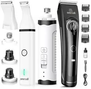 Dog Clippers for Grooming, Dog Nail Grinder and Paw Trimmer Kit Dog Clippers for Grooming, Dog Nail Grinder and Paw Trimmer Kit