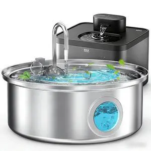 Pet Water Fountain Set, 2.2L Wireless Cat Water Fountain & 7L Large Dog Water Fountain Pet Water Fountain Set, 2.2L Wireless Cat Water Fountain & 7L Large Dog Water Fountain