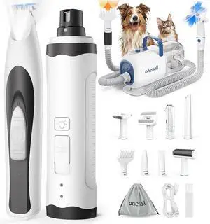 8 in 1 Dog Vacuum & Dryer and 2 in 1 Dog Paw Trimmer and Nail Grinder 8 in 1 Dog Vacuum & Dryer and 2 in 1 Dog Paw Trimmer and Nail Grinder