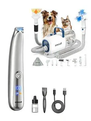 Dog Vacuum & Dryer for Shedding Grooming and 2-Speed Dog Paw Trimmer Dog Vacuum & Dryer for Shedding Grooming and 2-Speed Dog Paw Trimmer