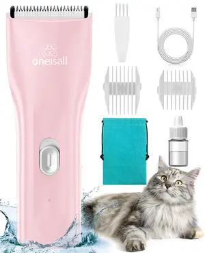 Pet Clippers for Cat Matted Hair, Quiet Pet Shaver for Cats | Waterproof Cordless Cat Clippers for Matted Long Hair with Storage Bag,Lightweight and Easy to Use for Cat, Pet, Small Dog Pet Clippers for Cat Matted Hair, Quiet Pet Shaver for Cats | Waterproof Cordless Cat Clippers for Matted Long Hair with Storage Bag,Lightweight and Easy to Use for Cat, Pet, Small Dog