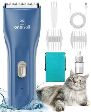 Pet Clippers for Cat Matted Hair, Quiet Pet Shaver for Cats | Waterproof Cordless Cat Clippers for Matted Long Hair with Storage Bag,Lightweight and Easy to Use for Cat, Pet, Small Dog Pet Clippers for Cat Matted Hair, Quiet Pet Shaver for Cats | Waterproof Cordless Cat Clippers for Matted Long Hair with Storage Bag,Lightweight and Easy to Use for Cat, Pet, Small Dog