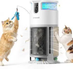 Pet Cat HEPA Air Purifier for Home Large Room,PP04 | High Efficiency 3000 Ft² CADR 390,PM2.5 Auto/Sleep Mode,4-in-1 Cat Toys,Washable H13 Filter,3-Speed Fan,Replaceable Cat Pads Pet Cat HEPA Air Purifier for Home Large Room,PP04 | High Efficiency 3000 Ft² CADR 390,PM2.5 Auto/Sleep Mode,4-in-1 Cat Toys,Washable H13 Filter,3-Speed Fan,Replaceable Cat Pads