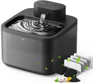 74oz/2.2L Wireless Cat Water Fountain with 5 PCS Filters, Cordless Pet Water Fountains, Battery Operated for Cats Indoor, 20dB Ultra-Quiet 74oz/2.2L Wireless Cat Water Fountain with 5 PCS Filters, Cordless Pet Water Fountains, Battery Operated for Cats Indoor, 20dB Ultra-Quiet