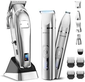 4 in 1 Dog Grooming Kit with LCD Display and Dog Grooming Clippers for Thick Heavy Coats 4 in 1 Dog Grooming Kit with LCD Display and Dog Grooming Clippers for Thick Heavy Coats