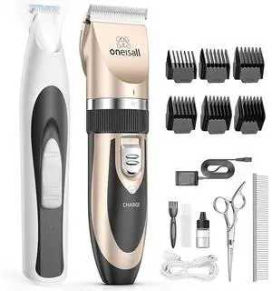 Dog Clipper Low Noise Low Noise& Dog Paw Trimmer with LED Light Dog Clipper Low Noise Low Noise& Dog Paw Trimmer with LED Light