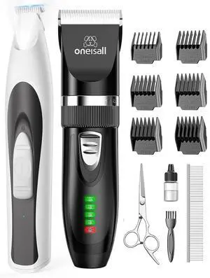 Quiet Cat Clippers for Matted & Long Hair, Low-Noise Dog Paw Trimmer with LED Light Quiet Cat Clippers for Matted & Long Hair, Low-Noise Dog Paw Trimmer with LED Light