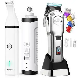 Dog Clippers for Grooming Dog Nail Grinder and Paw Trimmer Kit Dog Clippers for Grooming Dog Nail Grinder and Paw Trimmer Kit