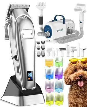 BM1 Dog Vacuum & Dryer and K52NTS Dog Grooming Clippers for Thick Heavy Coats BM1 Dog Vacuum & Dryer and K52NTS Dog Grooming Clippers for Thick Heavy Coats