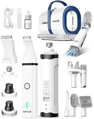 Dog Grooming Vacuum, Dog Nail Grinder and Paw Trimmer Kit Dog Grooming Vacuum, Dog Nail Grinder and Paw Trimmer Kit