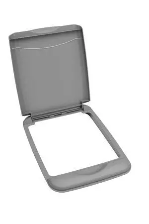 Rev-A-Shelf 35 Qt Under Sink Garbage Can Lid for Base Kitchen and Bathroom Cabinet, Replacement Plastic Trash Bin Lid Only, Silver, RV-35-LID-17-1 Rev-A-Shelf 35 Qt Under Sink Garbage Can Lid for Base Kitchen and Bathroom Cabinet, Replacement Plastic Trash Bin Lid Only, Silver, RV-35-LID-17-1