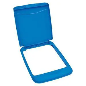 Rev-A-Shelf 35 Qt Under Sink Garbage Can Lid for Base Kitchen and Bathroom Cabinet, Replacement Plastic Trash Bin Lid Only, Blue, RV-35-LID-22-1-40 Rev-A-Shelf 35 Qt Under Sink Garbage Can Lid for Base Kitchen and Bathroom Cabinet, Replacement Plastic Trash Bin Lid Only, Blue, RV-35-LID-22-1-40