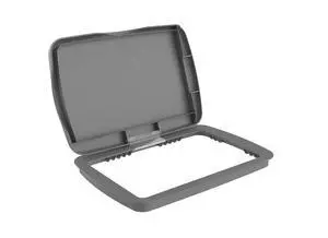 Rev-A-Shelf 32 Qt Under Sink Garbage Can Lid for Base Kitchen and Bathroom Cabinet, Replacement Plastic Trash Bin Lid Only, Grey, RV-32-LID-14-1 Rev-A-Shelf 32 Qt Under Sink Garbage Can Lid for Base Kitchen and Bathroom Cabinet, Replacement Plastic Trash Bin Lid Only, Grey, RV-32-LID-14-1
