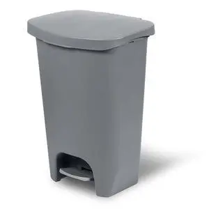 Glad Trash Can with Clorox Odor Protection | Plastic Bin, 13 Gallon, Grey | Kitchen Waste Bin | Hands Free with Step On Foot Pedal and Garbage Bag Rings Glad Trash Can with Clorox Odor Protection | Plastic Bin, 13 Gallon, Grey | Kitchen Waste Bin | Hands Free with Step On Foot Pedal and Garbage Bag Rings