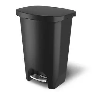 Glad Premium Trash Can with Clorox Odor Protection, 13 Gallon, Black | Plastic Kitchen Waste Bin | Hands Free with Stainless Steel Foot Pedal and Garbage Bag Rings Glad Premium Trash Can with Clorox Odor Protection, 13 Gallon, Black | Plastic Kitchen Waste Bin | Hands Free with Stainless Steel Foot Pedal and Garbage Bag Rings