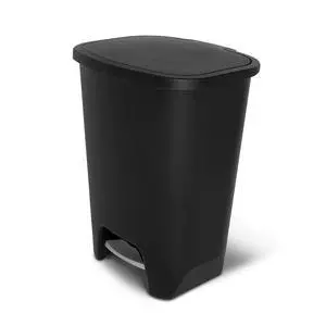 Glad Trash Can with Clorox Odor Protection | Plastic Bin, 20 Gal, Black | Kitchen Waste Bin | Hands Free with Step On Foot Pedal and Garbage Bag Rings Glad Trash Can with Clorox Odor Protection | Plastic Bin, 20 Gal, Black | Kitchen Waste Bin | Hands Free with Step On Foot Pedal and Garbage Bag Rings