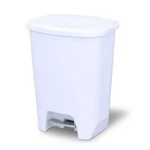 Glad 20 Gallon Trash Can with Clorox Odor Protection | Plastic Kitchen Waste Bin | Hands Free with Step On Foot Pedal and Garbage Bag Rings, White Glad 20 Gallon Trash Can with Clorox Odor Protection | Plastic Kitchen Waste Bin | Hands Free with Step On Foot Pedal and Garbage Bag Rings, White