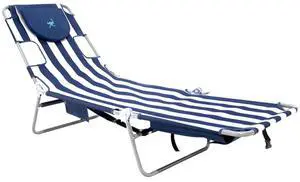 Ostrich the Backpack Chaise Lounge, Folding & Reclining Outdoor Beach Chaise Lounger Chair for Lawn, Pool, Patio, Garden, and Yard, Blue Stripe Ostrich the Backpack Chaise Lounge, Folding & Reclining Outdoor Beach Chaise Lounger Chair for Lawn, Pool, Patio, Garden, and Yard, Blue Stripe